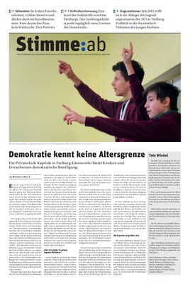 Zeitungsprojekt 2018 Stimme:ab